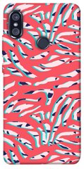 Чехол для Xiaomi Redmi Note 5 Pro PandaPrint Red Zebra print паттерн