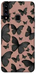 Чехол для Samsung Galaxy A20s PandaPrint Порхающие бабочки паттерн