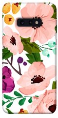 Чехол для Samsung Galaxy S10e PandaPrint Акварельные цветы цветы