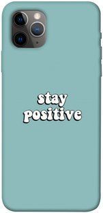 Чехол для Apple iPhone 11 Pro Max (6.5"") PandaPrint Stay positive надписи