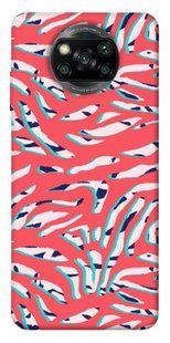 Чехол для Xiaomi Poco X3 NFC PandaPrint Red Zebra print паттерн