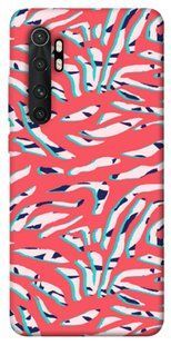 Чехол для Xiaomi Mi Note 10 Lite PandaPrint Red Zebra print паттерн