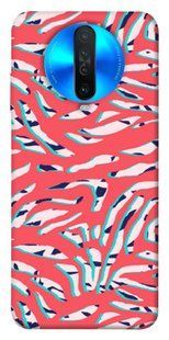 Чохол для Xiaomi Redmi K30 PandaPrint Red Zebra print патерн