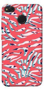 Чохол для Xiaomi Redmi 4X PandaPrint Red Zebra print патерн
