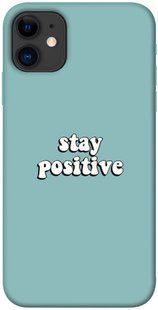 Чехол для Apple iPhone 11 (6.1"") PandaPrint Stay positive надписи