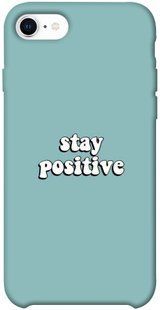 Чехол для Apple iPhone SE (2020) PandaPrint Stay positive надписи
