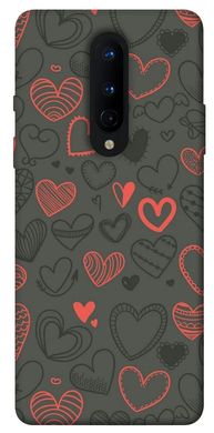Чохол для OnePlus 8 PandaPrint Милі серця патерн
