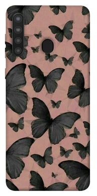 Чехол для Samsung Galaxy A21 PandaPrint Порхающие бабочки паттерн