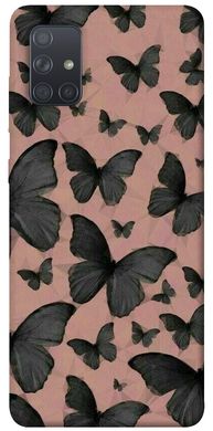 Чехол для Samsung Galaxy A71 PandaPrint Порхающие бабочки паттерн