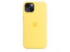 Чохол Silicone case Original 1:1 (AAA) with Magsafe для Apple iPhone 13 (6.1") (Лимонний/ Lemon Zest)