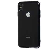 Чохол для iPhone Xs Max Silicone case (TPU) чорний глянсовий
