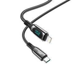 Кабель HOCO Type-C to Lightning Extreme PD charging data cable S51 |1.2m, 20W| Black, Black