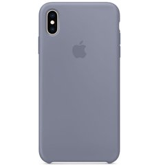 Чехол Silicone case orig 1:1 (AAA) для Apple iPhone X / Xs (Серый / Lavender Gray)