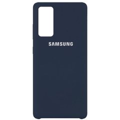 Чехол Silicone Cover (AAA) для Samsung Galaxy S20 FE (Синий / Midnight blue)