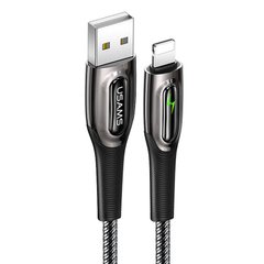 Дата кабель USAMS US-SJ469 Raydan Series USB to Lightning Smart Power-off Cable (1.2m) Чорний