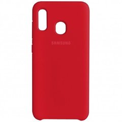 Накладка Silicone Cover for Samsung A30 / A20 2019 Red