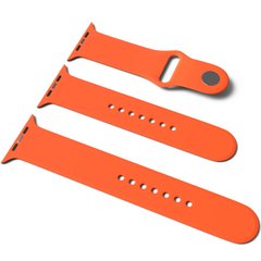 Силиконовый ремешок для Apple Watch Sport Band 38 / 40 (S/M & M/L) 3pcs (Оранжевый / Apricot)