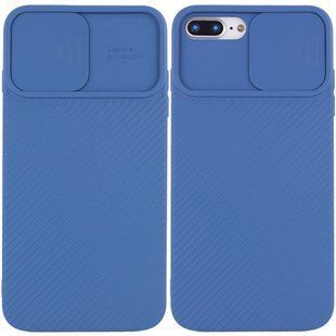 Чехол Camshield Square TPU со шторкой для камеры для Apple iPhone 7 plus / 8 plus (5.5"") Синий