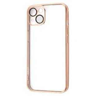 Чехол для iPhone 13 Pro Soft Jane + стекло на камеру Gold