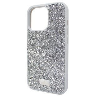 Чохол для iPhone 14 Pro Swarovski зі стразами Silver