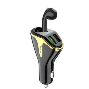 Автомобильное зарядное устройство Hoco E47 Traveller wireless headset, Black
