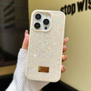 Чехол для iPhone 13 Pro Swarovski со стразами Yellow