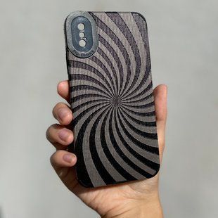 Чехол для iPhone X / XS Rubbed Print Silicone Spiral