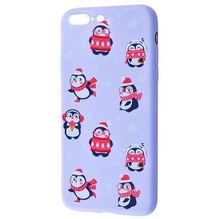 TPU чохол WAVE Fancy для Apple iPhone 7 plus / 8 plus (5.5 ") (Penguins / Light purple)