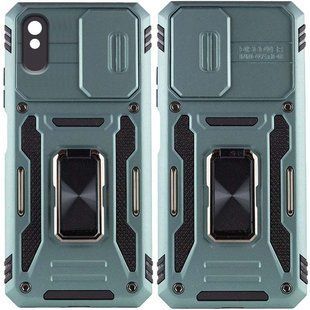 Удароміцний чохол Camshield Army Ring для Xiaomi Redmi 9A Зелений / Light Green