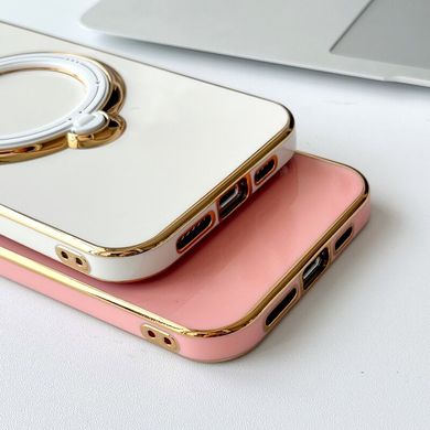 Чехол для iPhone 12 Pro Max Glitter Holder Case Magsafe с кольцом подставкой + стекло на камеру Blue