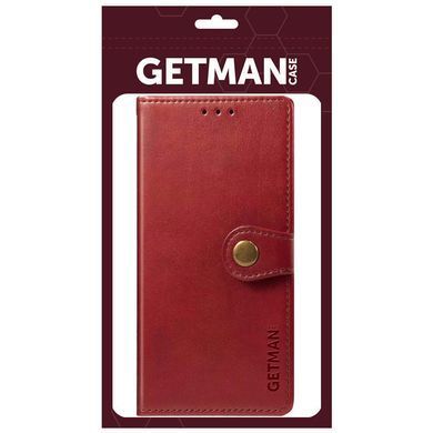 Кожаный чехол книжка GETMAN Gallant (PU) для Samsung Galaxy A35 Красный