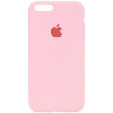Чехол для Apple iPhone 7 plus / 8 plus Silicone Case Full с микрофиброй и закрытым низом (5.5"") Розовый / Peach