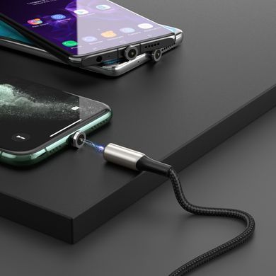 Кабель Baseus Micro USB Zinc Magnetic (Charging) |1m, 2A| (CAMXC-H05) Black, Black