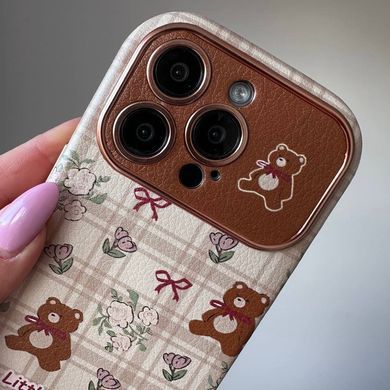 Чехол для iPhone 16 Pro Max Vintage leather Bear