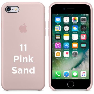 Чохол silicone case for iPhone 6 / 6s Pink Sand / рожевый пісок / пудровий