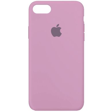 Чехол silicone case for iPhone 6/6s с микрофиброй и закрытым низом (Лиловый / Lilac Pride)