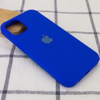 Чехол для Apple iPhone 13 Pro Silicone Case Full / закрытый низ Синий / Shiny blue