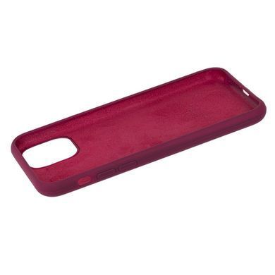 Чохол для iPhone 11 Silicone Full marsala / бордовий / закритий низ