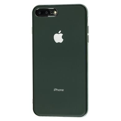 Чехол для iPhone 7 Plus / 8 Plus Silicone case матовый (TPU) темно-зеленый