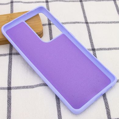 Чехол Silicone Cover Full without Logo (A) для Samsung Galaxy S21 Ultra (Сиреневый / Dasheen)