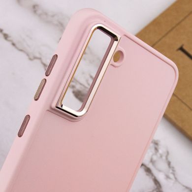 TPU чохол Bonbon Metal Style для Samsung Galaxy S21 FE Рожевий / Light pink