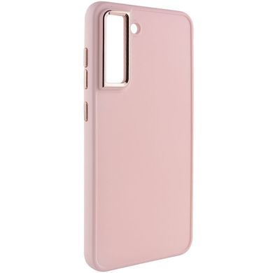 TPU чехол Bonbon Metal Style для Samsung Galaxy S21 FE Розовый / Light pink