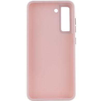 TPU чохол Bonbon Metal Style для Samsung Galaxy S21 FE Рожевий / Light pink