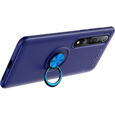 TPU чохол Deen ColorRing під магнітний тримач (opp) для Xiaomi Mi 10 / Mi 10 Pro Синій