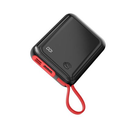 УМБ BASEUS Mini S Digital Display 10000mAh (With Lightning cable) | 3A, 15W, 1USB / 1Lightning / 1Type-C |, Черный