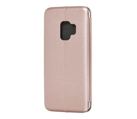 Чохол книжка Premium для Samsung Galaxy S9 (G960) рожево-золотистий