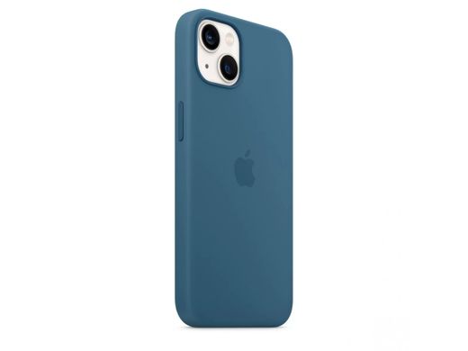 Чохол Silicone case Original 1:1 (AAA) with Magsafe для Apple iPhone 13 (6.1") (Синій / Blue Jay)