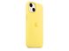 Чехол Silicone case Original 1:1 (AAA) with Magsafe для Apple iPhone 13 (6.1") (Лимонный/ Lemon Zest)