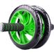 Гімнастичне спортивне фітнес колесо Double wheel Abs health abdomen round | Тренажер-ролик для м'язів