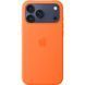 Чохол Silicone case Original 1:1 (AAA) with Magsafe для Apple iPhone 17 Pro Max (Помаранчевий / Orange)